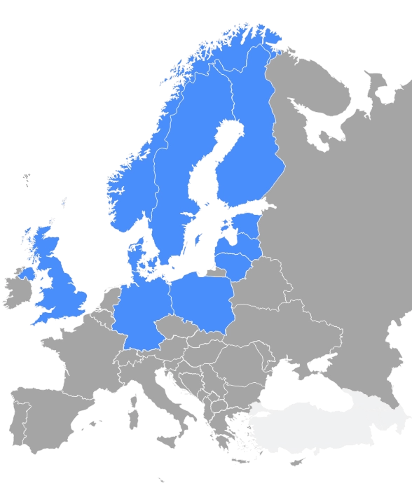 map of relevant countries highlighted