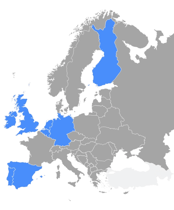 map of relevant countries highlighted